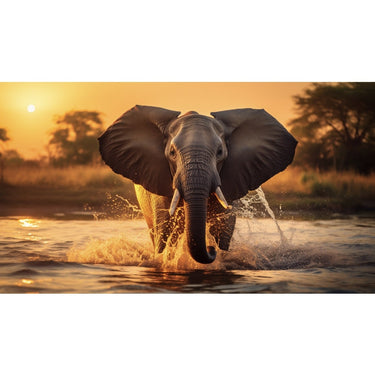 Tableau Africain d'Éléphant
